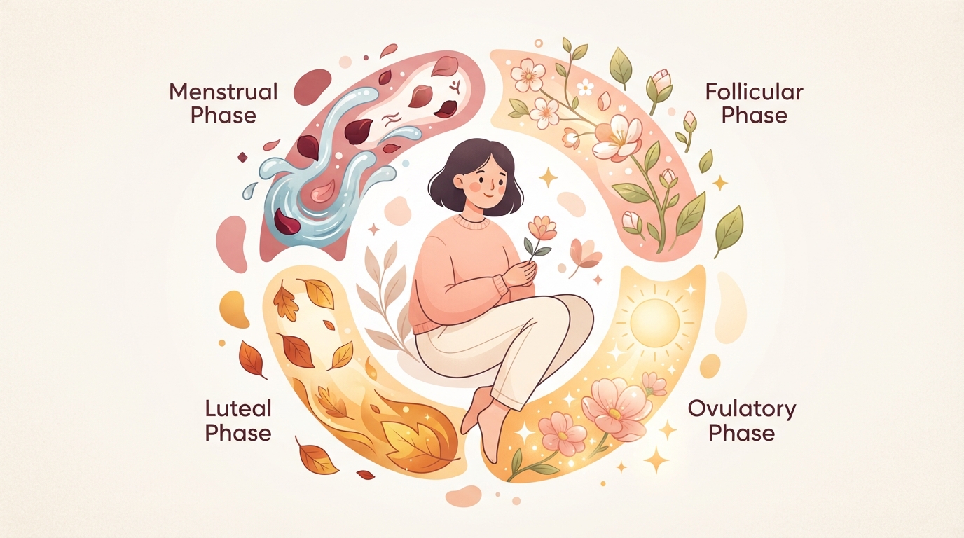 Menstrual dövrünüzün dörd mərhələsini anlamaq