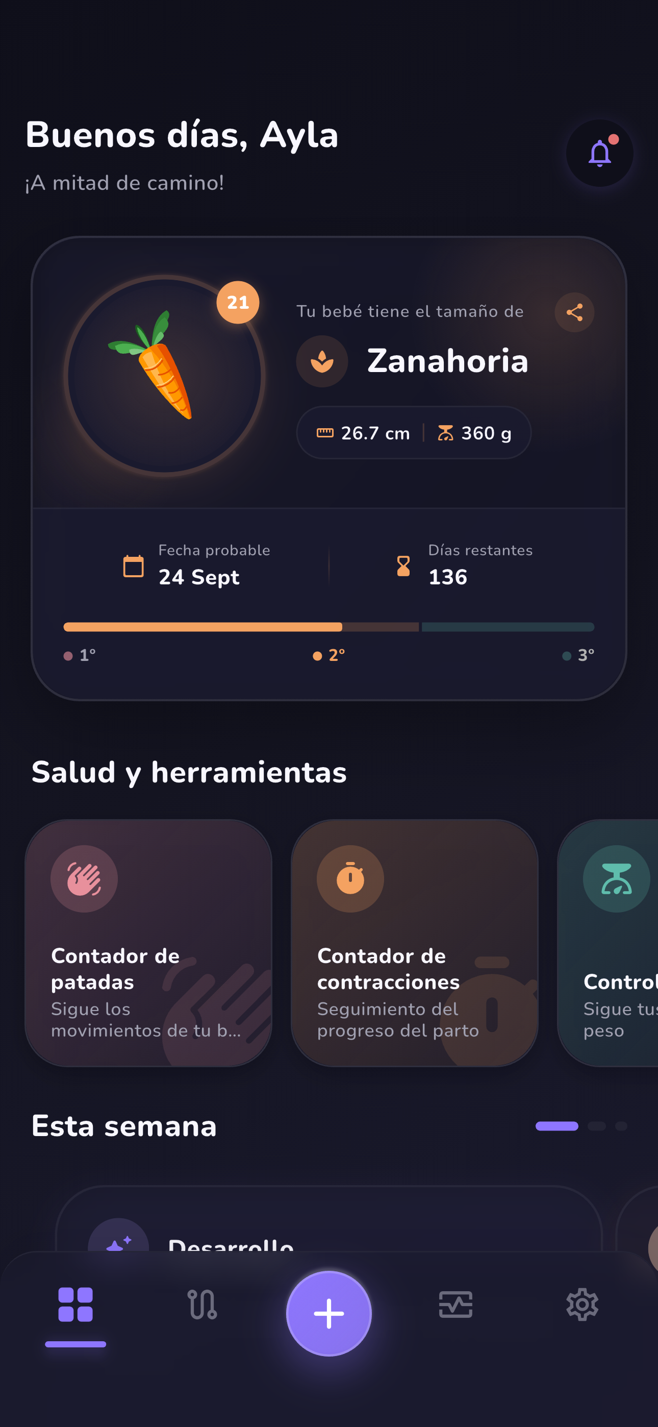 Estadísticas de ciclo en modo claro
