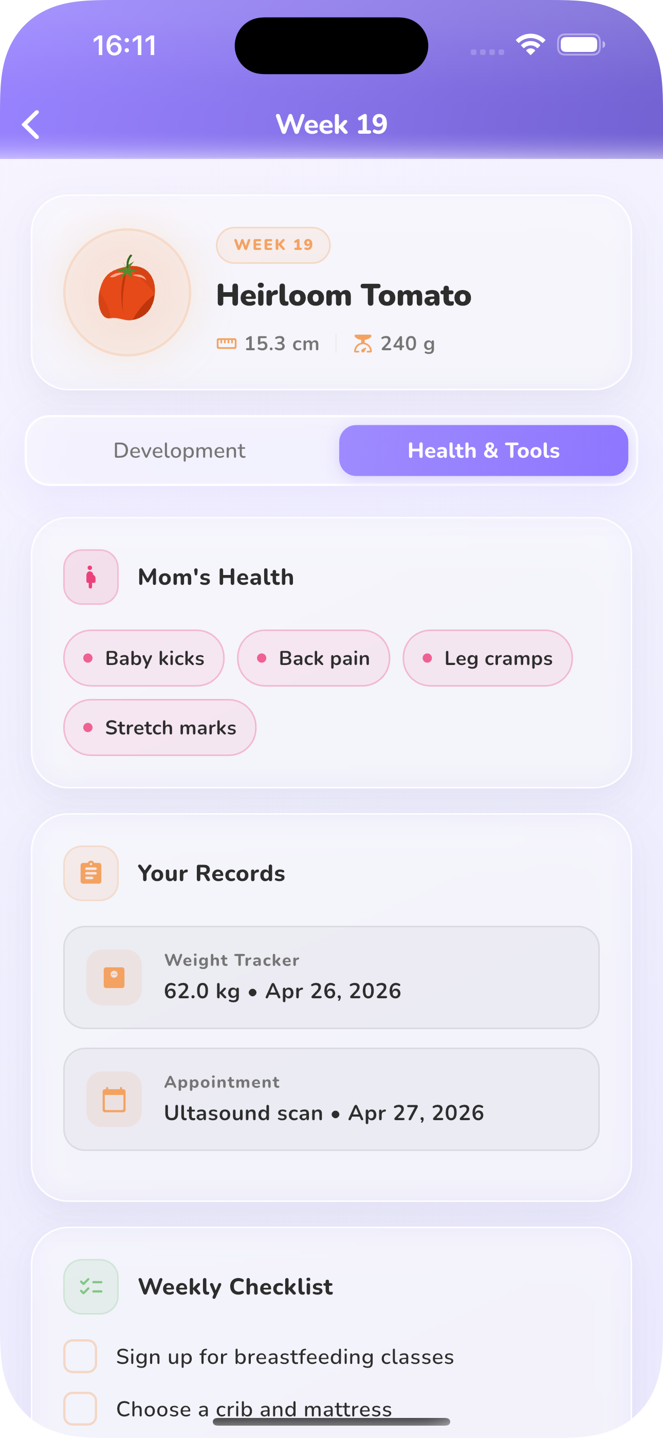 Pregnancy Tools